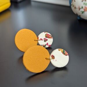 Handmade polymer clay earrings - brand new